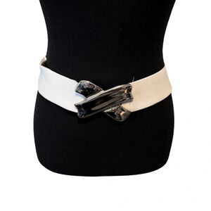 Vintage |  80's "x" Style Stretchy Adjustable Belt